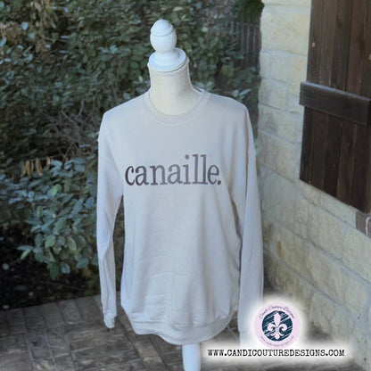 Custom Canaille Embroidered Sweatshirt | Cajun French Custom Apparel - Candicouturedesigns