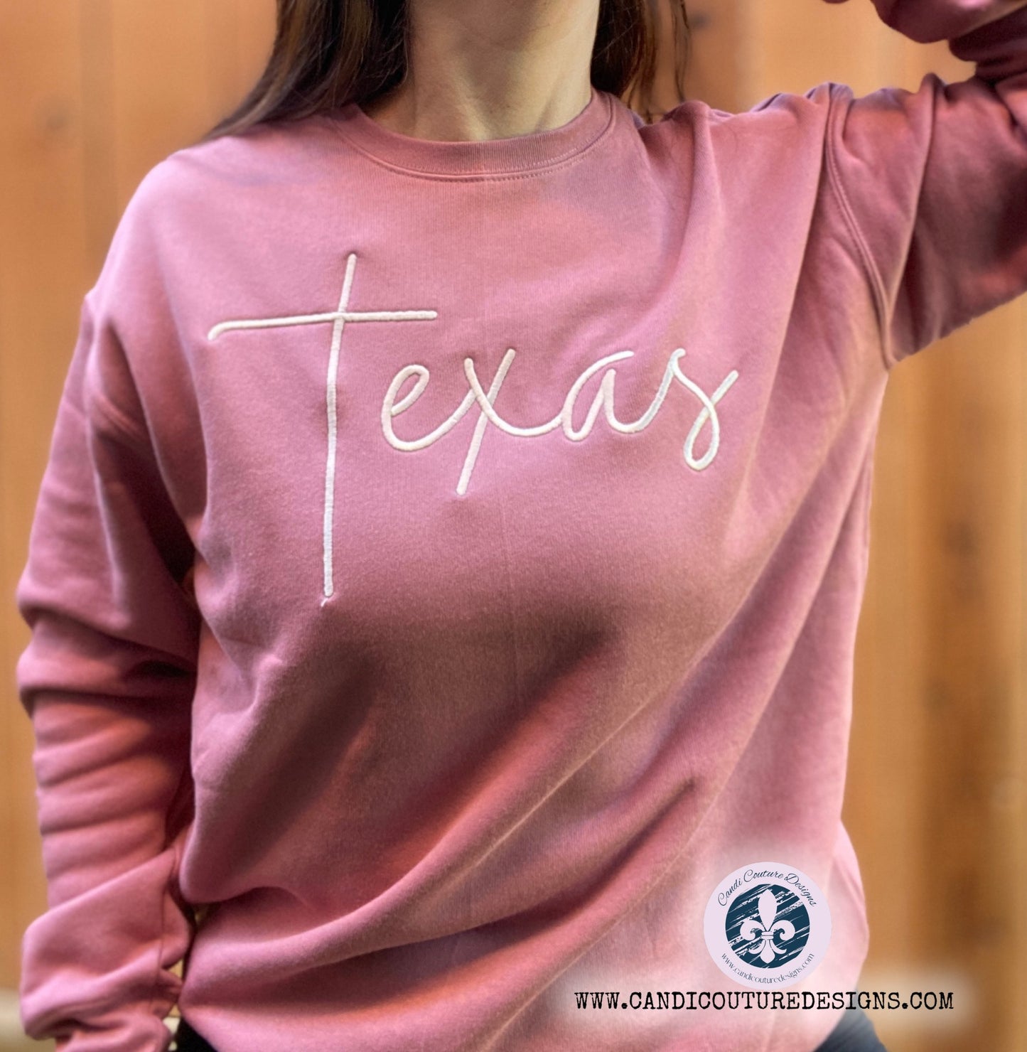 Custom Embroidered State Sweatshirt | Custom State Pride Apparel for All 50 States - Candicouturedesigns