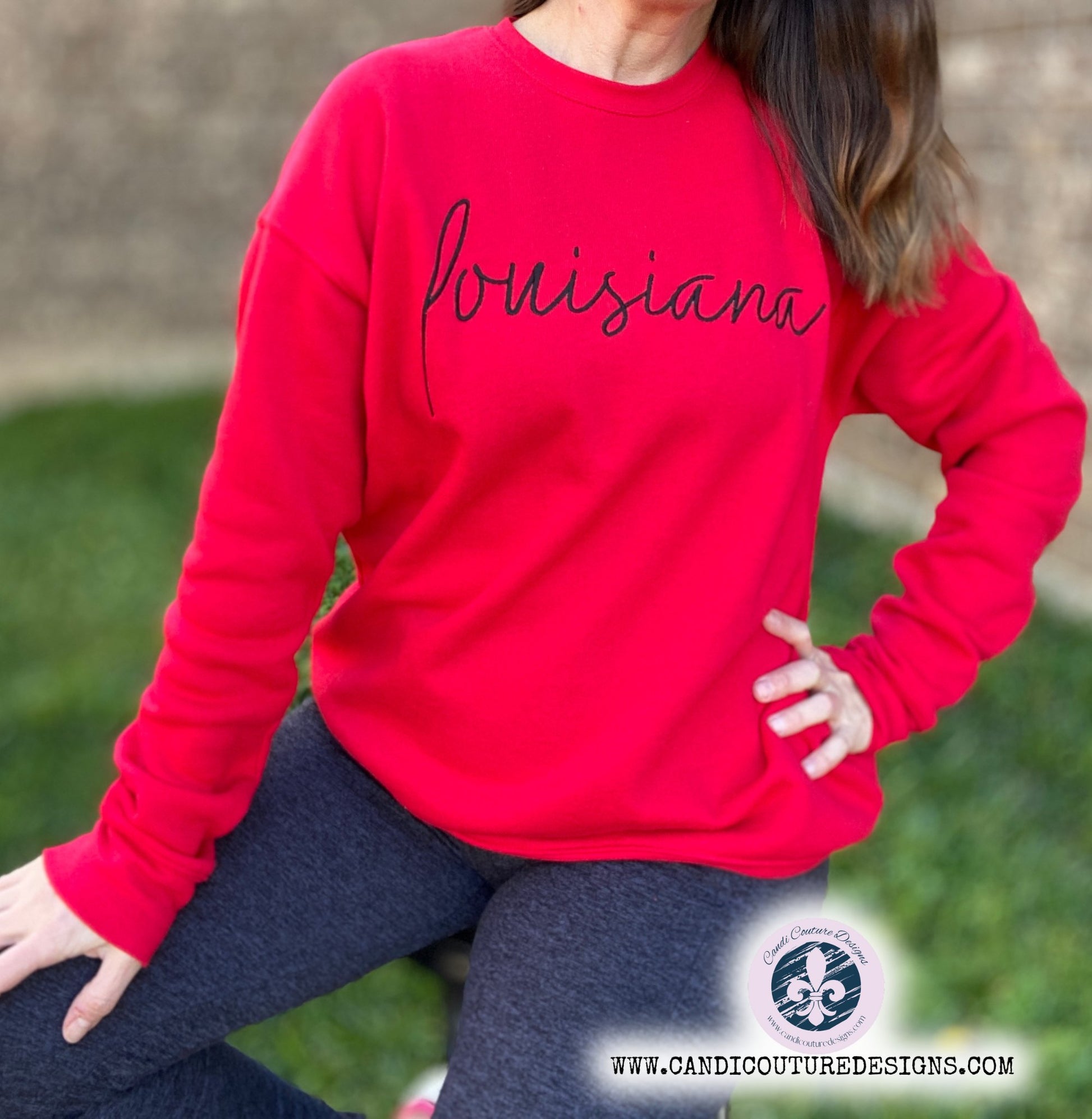 Custom Embroidered State Sweatshirt | Custom State Pride Apparel for All 50 States - Candicouturedesigns